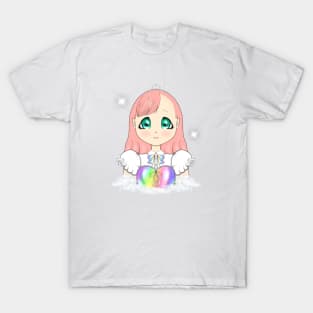 Princess Maeve Cloudy Holo Rainbow Artwork T-Shirt